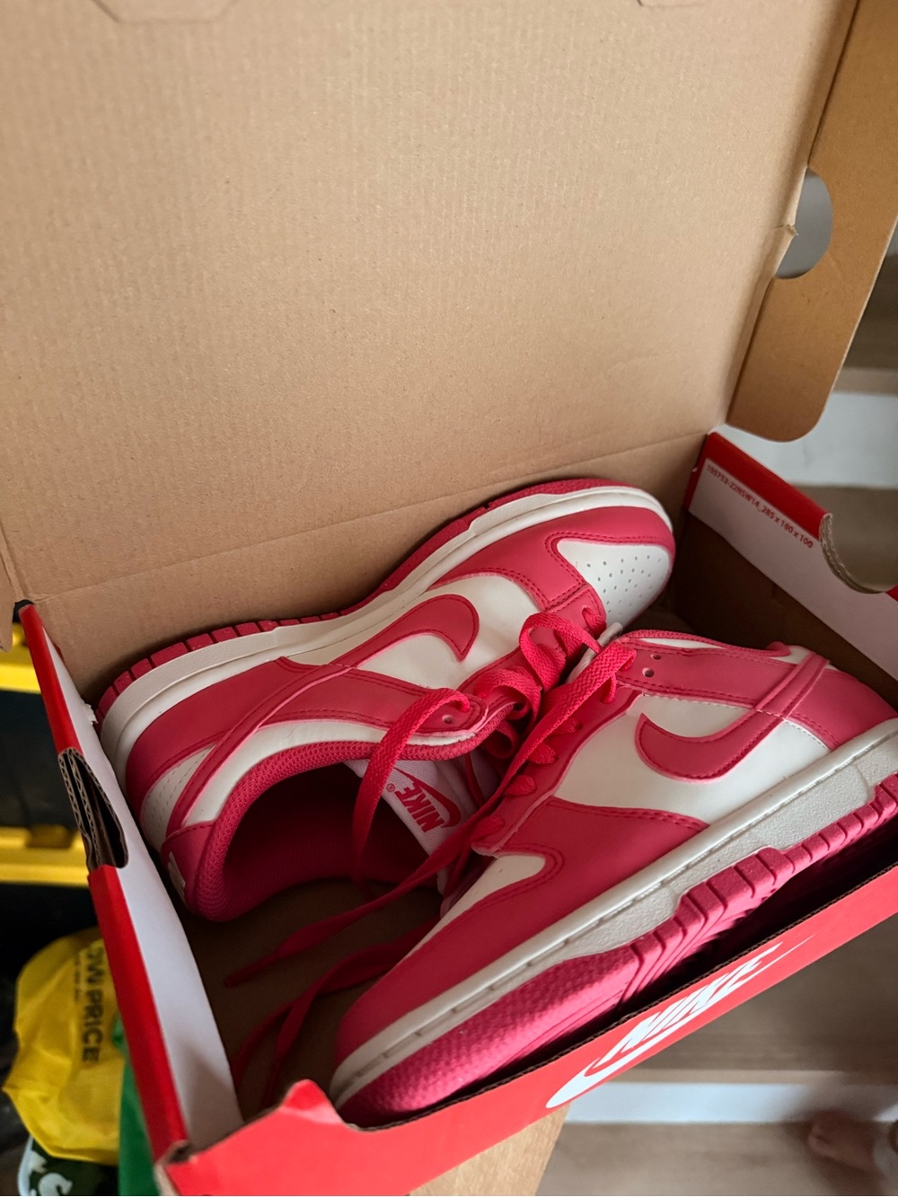Nike Dunks Pink and White